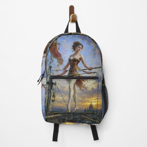 Item preview, A painting of a tightrope walker. designed and sold by GalleryKauffeld.