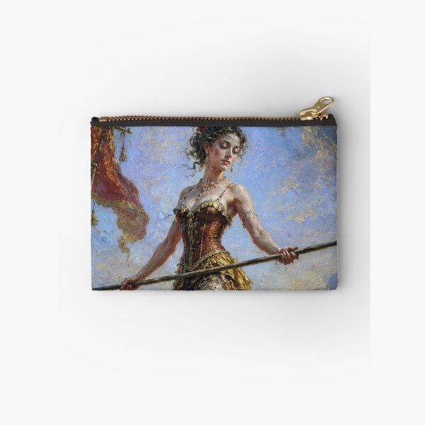 Item preview, A painting of a tightrope walker. designed and sold by GalleryKauffeld.
