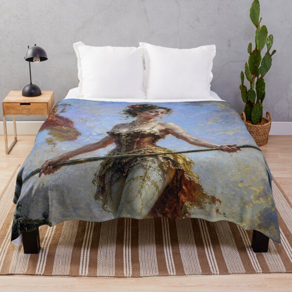 Item preview, A painting of a tightrope walker. designed and sold by GalleryKauffeld.