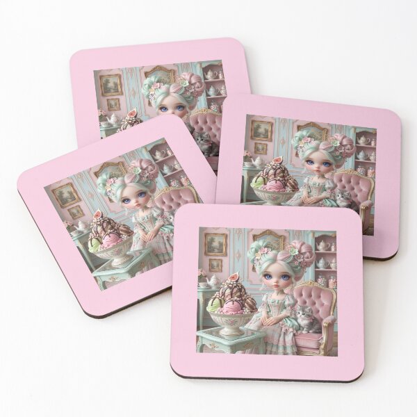 Item preview, ​Sweet Pastel Dream with Doll and Kitten. designed and sold by JoyNest = "The nest of joy".