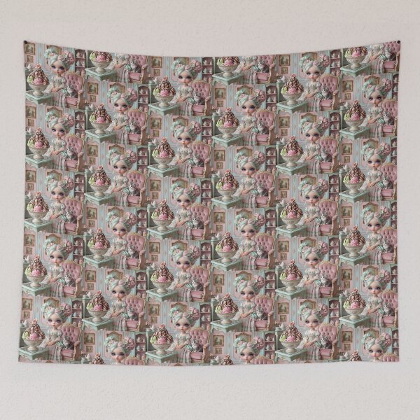 Item preview, ​Sweet Pastel Dream with Doll and Kitten. designed and sold by JoyNest = "The nest of joy".