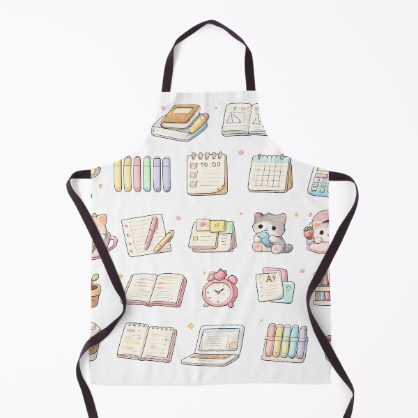 Item preview, Cute Kawaii Study Stationery Cute Kitten Pastel School Aesthetic designed and sold by Rehnair.