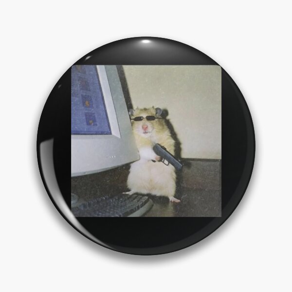 Item preview, Funny Hacker Hamster Meme | Cool Hamster with Sunglasses holding a gun designed and sold by Gbriel3.