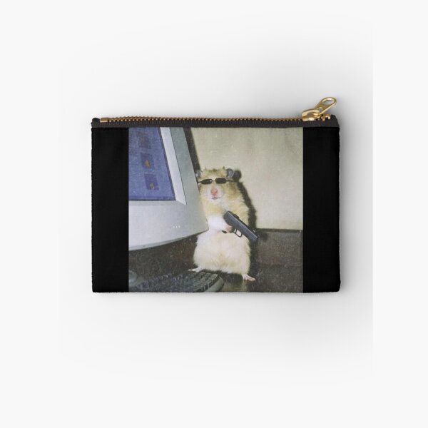 Item preview, Funny Hacker Hamster Meme | Cool Hamster with Sunglasses holding a gun designed and sold by Gbriel3.