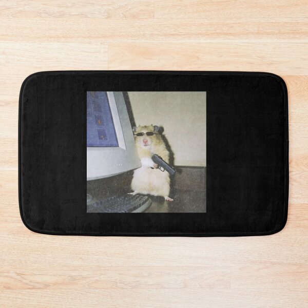 Item preview, Funny Hacker Hamster Meme | Cool Hamster with Sunglasses holding a gun designed and sold by Gbriel3.