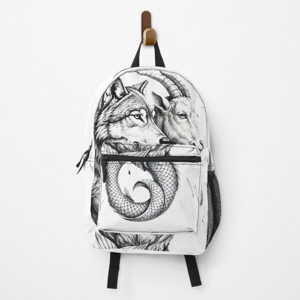 Item preview, Capricorn Sea Goat Wolf Warrior designed and sold by Zodiac Celestial Art.