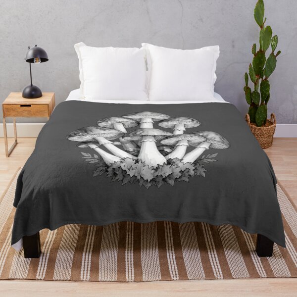 Item preview, Vintage Black & White Mushroom Sticker designed and sold by Hari Arts.
