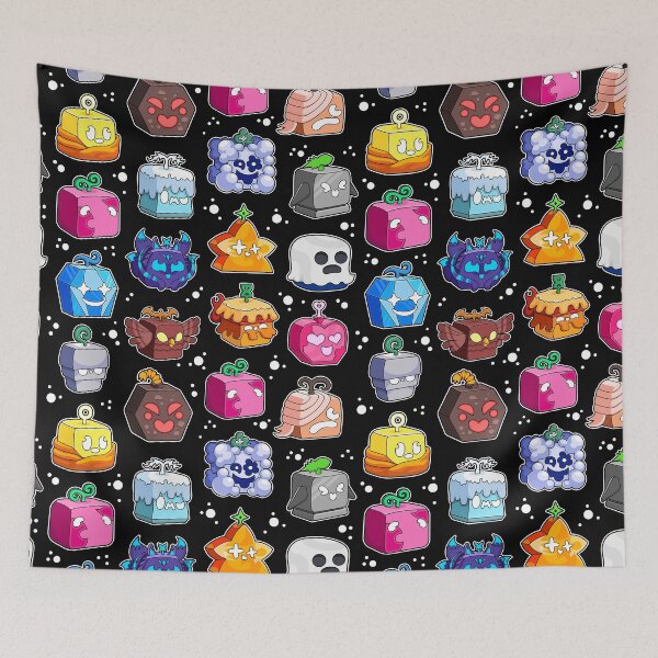 Item preview, Blox Fruits Roblox Seamless Pattern  designed and sold by Kubala Designs.