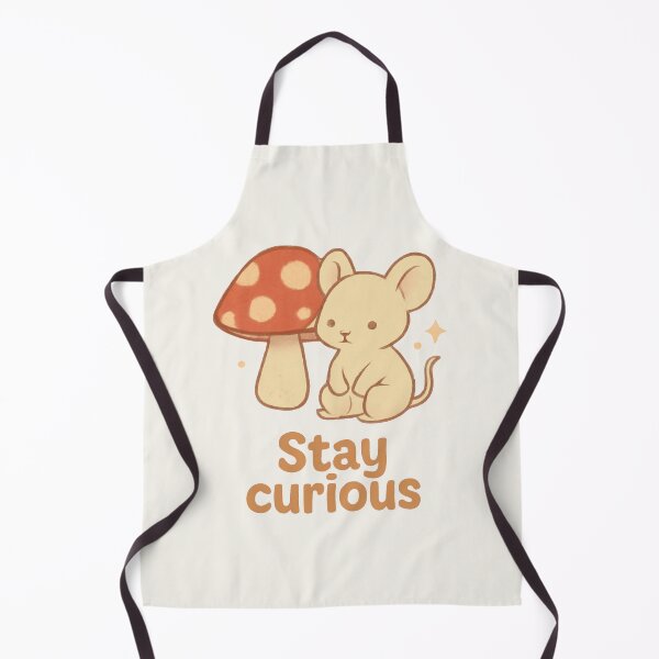 Item preview, Mushroom Mouse – Stay Curious Motivational Sticker designed and sold by Cerys-GS.