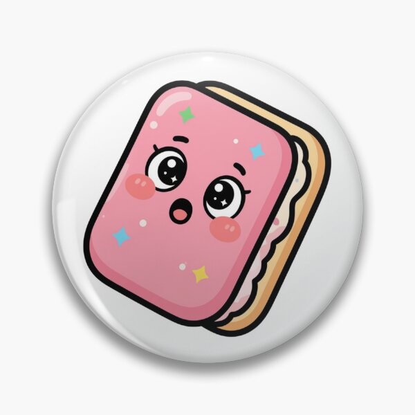 Item preview, Cute Curious Kawaii Ice Cream Sandwich Cartoon | Adorable Ice Cream Sandwich Sticker & Gift Design designed and sold by Rood Art Studio.