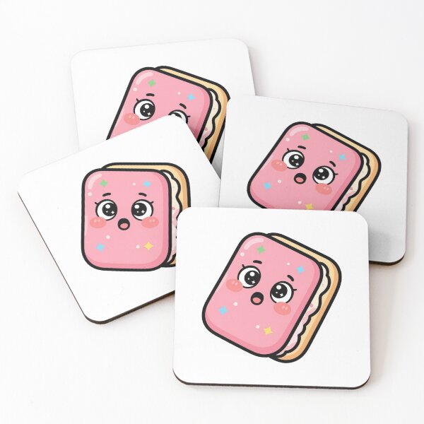 Item preview, Cute Curious Kawaii Ice Cream Sandwich Cartoon | Adorable Ice Cream Sandwich Sticker & Gift Design designed and sold by Rood Art Studio.