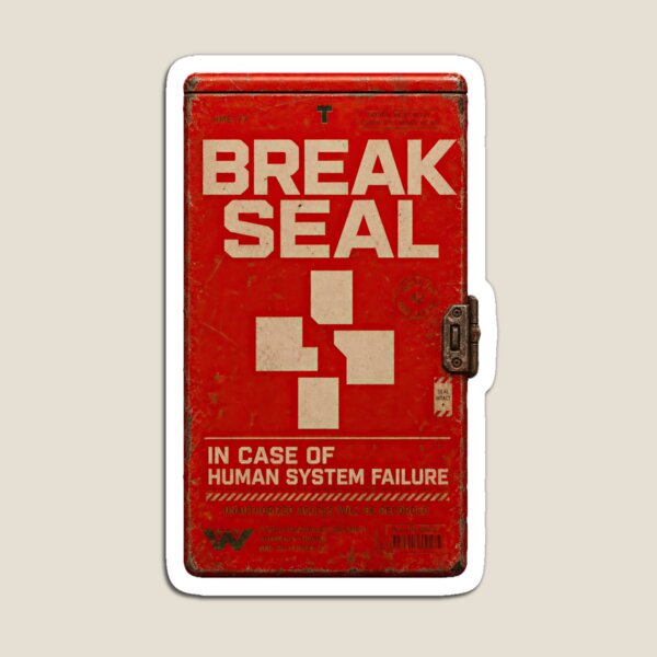 Item preview, Break Seal Human System Failure Retro Sci-Fi T-Shirt designed and sold by BAS.