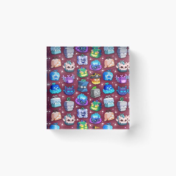 Item preview, Blox Fruits Roblox Seamless Pattern  designed and sold by Kubala Designs.