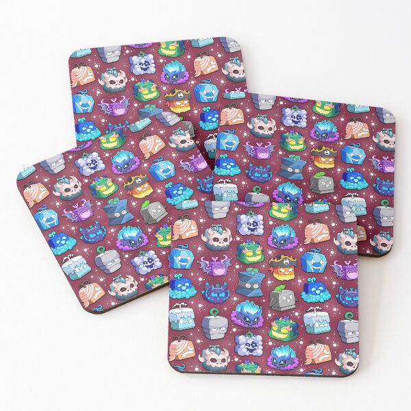 Item preview, Blox Fruits Roblox Seamless Pattern  designed and sold by Kubala Designs.