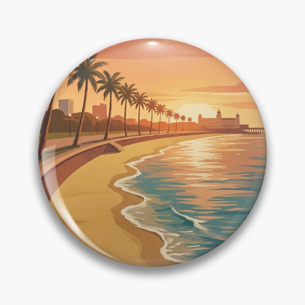Item preview, Durban South Africa Vintage Travel Poster – Golden Mile Beach & Indian Ocean Art designed and sold by Bomax121.
