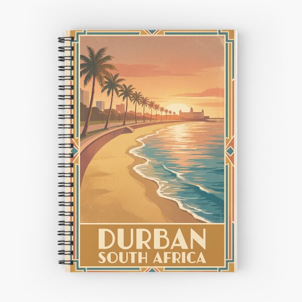 Item preview, Durban South Africa Vintage Travel Poster – Golden Mile Beach & Indian Ocean Art designed and sold by Bomax121.