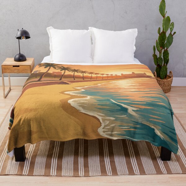 Item preview, Durban South Africa Vintage Travel Poster – Golden Mile Beach & Indian Ocean Art designed and sold by Bomax121.