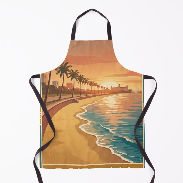 Item preview, Durban South Africa Vintage Travel Poster – Golden Mile Beach & Indian Ocean Art designed and sold by Bomax121.