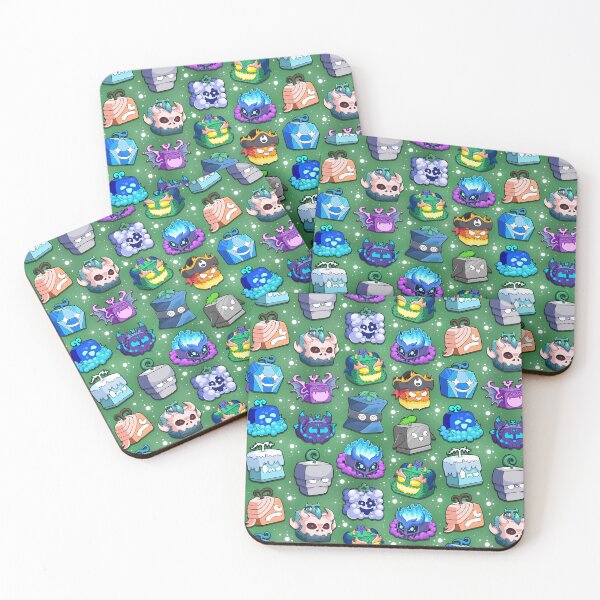 Item preview, Blox Fruits Roblox Seamless Pattern  designed and sold by Kubala Designs.