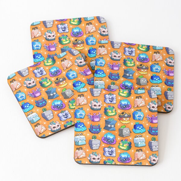 Item preview, Blox Fruits Roblox Seamless Pattern  designed and sold by Kubala Designs.