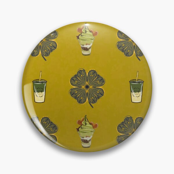 Item preview, Lucky Clover and Matcha Treats Seamless Pattern designed and sold by Wawa5656.