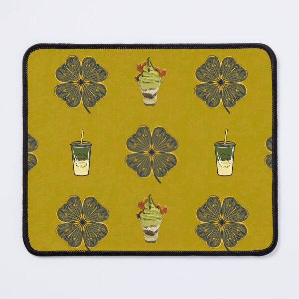 Item preview, Lucky Clover and Matcha Treats Seamless Pattern designed and sold by Wawa5656.