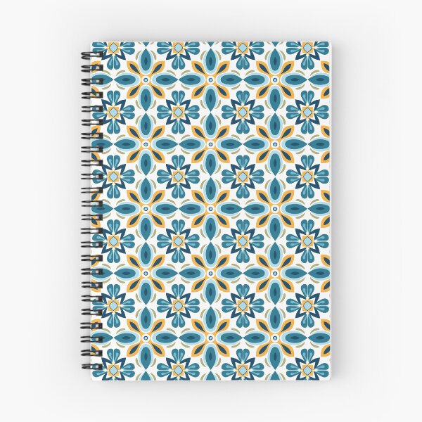 Item preview, Teal & Orange Starburst Medallion Seamless Tile Pattern designed and sold by DigitaICraft.
