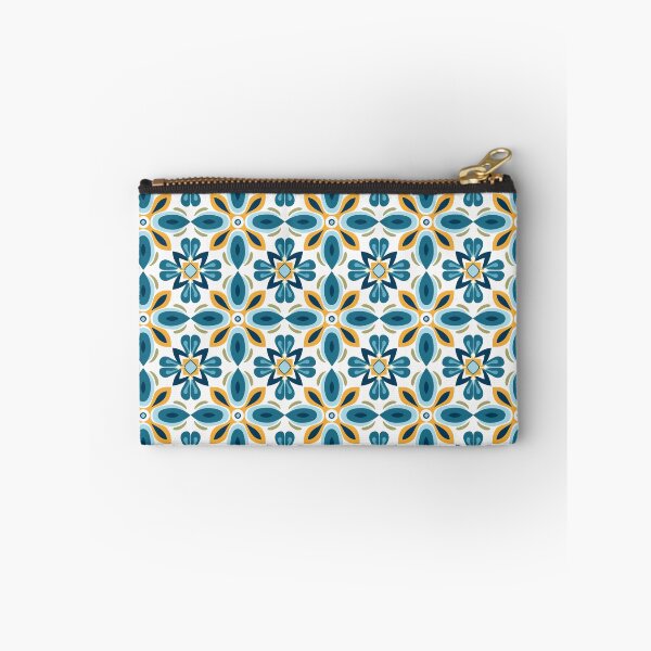 Item preview, Teal & Orange Starburst Medallion Seamless Tile Pattern designed and sold by DigitaICraft.