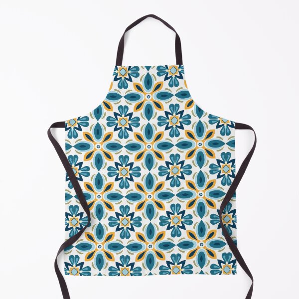 Item preview, Teal & Orange Starburst Medallion Seamless Tile Pattern designed and sold by DigitaICraft.