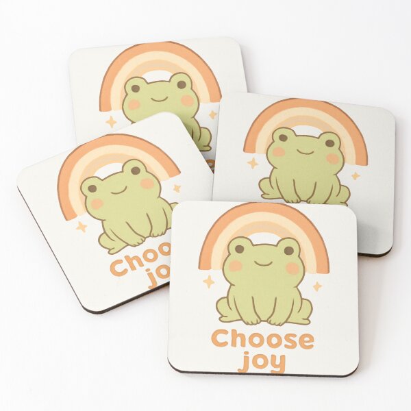 Item preview, Rainbow Frog – Choose Joy Motivational Sticker designed and sold by Cerys-GS.