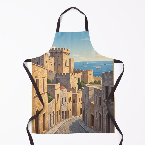 Artikelvorschau, Rhodos, Griechenland – Vintage-Reiseposter – Mittelalterliche Altstadt & Kunst der Ägäis entworfen und verkauft von Bomax121.