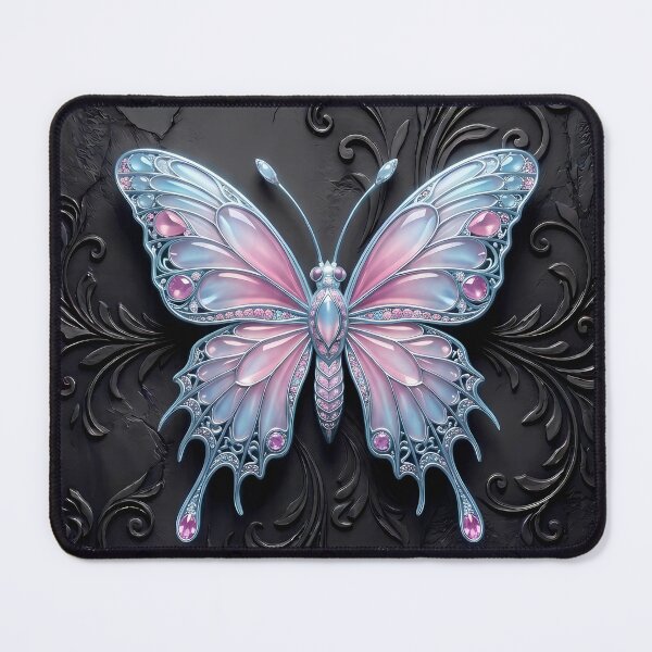 Item preview, Silver Pink Butterfly Wall Art 3D designed and sold by LuisWorks.