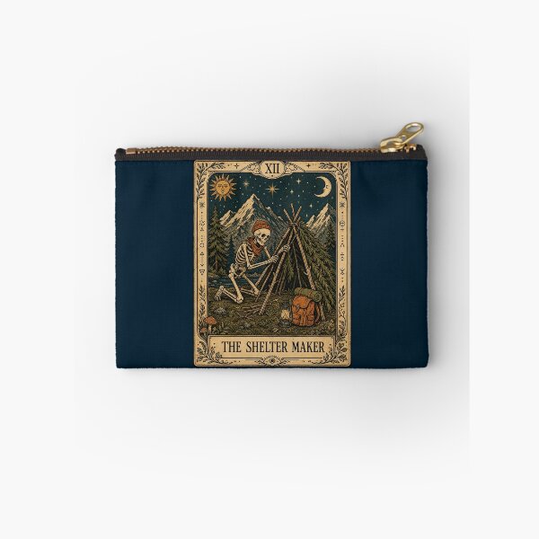 Item preview, Shelter Maker Tarot Inspired Bushcraft Camping Art designed and sold by merchxwear.