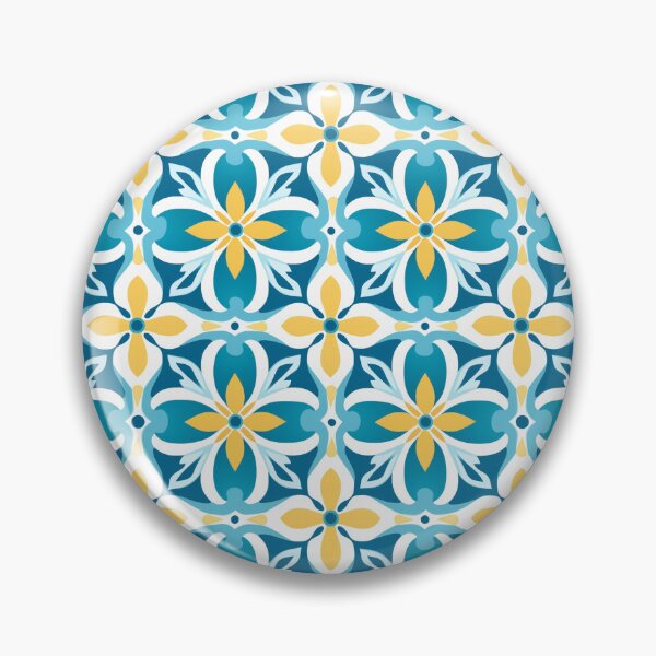 Item preview, Teal & Gold Art Nouveau Lily Seamless Tile Pattern designed and sold by DigitaICraft.