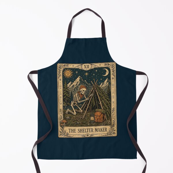 Item preview, Shelter Maker Tarot Inspired Bushcraft Camping Art designed and sold by merchxwear.