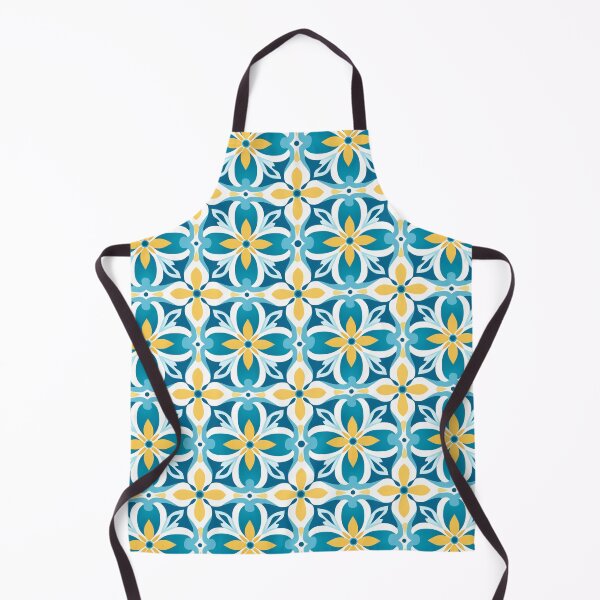 Item preview, Teal & Gold Art Nouveau Lily Seamless Tile Pattern designed and sold by DigitaICraft.