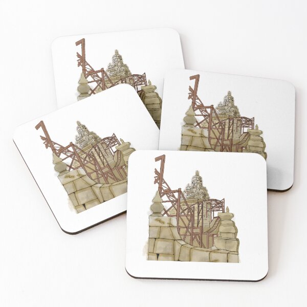Item preview, Indiana Jones and the Temple of Peril Illustration - Disneyland Paris Adventureland (Theme Park Fan Art) designed and sold by FoolishDreamers.