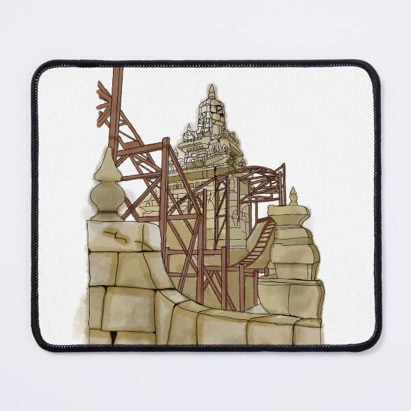 Item preview, Indiana Jones and the Temple of Peril Illustration - Disneyland Paris Adventureland (Theme Park Fan Art) designed and sold by FoolishDreamers.