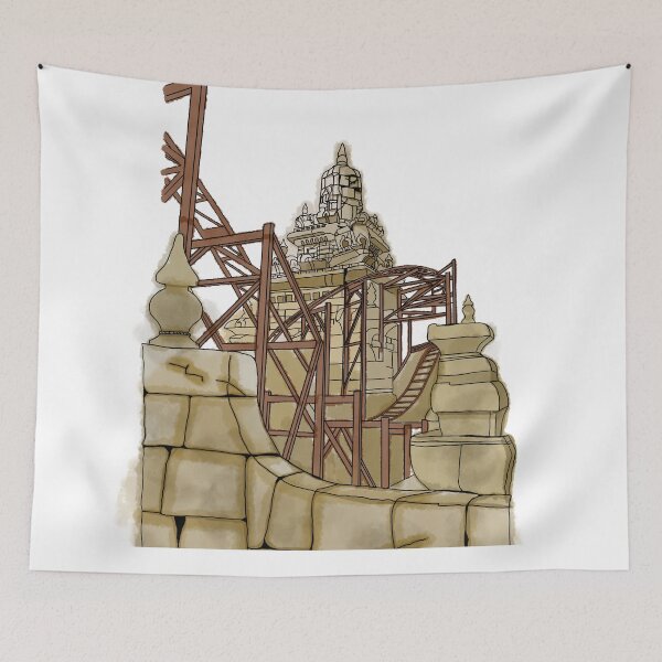 Item preview, Indiana Jones and the Temple of Peril Illustration - Disneyland Paris Adventureland (Theme Park Fan Art) designed and sold by FoolishDreamers.