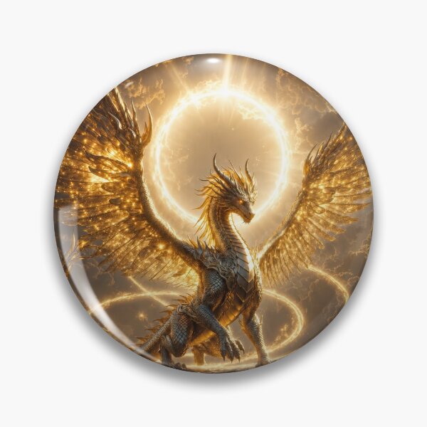 Item preview, Golden Celestial Dragon – Divine Light Dragon Fantasy Artwork designed and sold by DrakariArt.