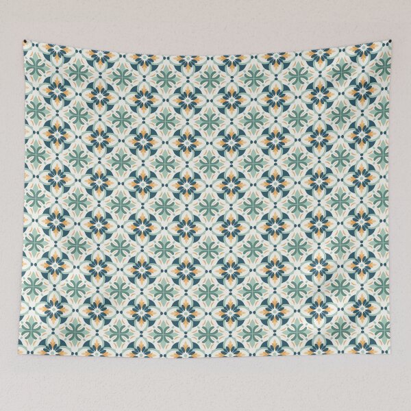 Item preview, Sage Green Majolica Cross Seamless Tile Pattern designed and sold by DigitaICraft.