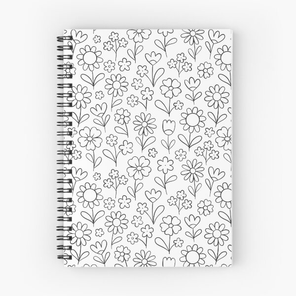 Item preview, Simple Coloring Flowers Pattern designed and sold by Anna Grunduls.