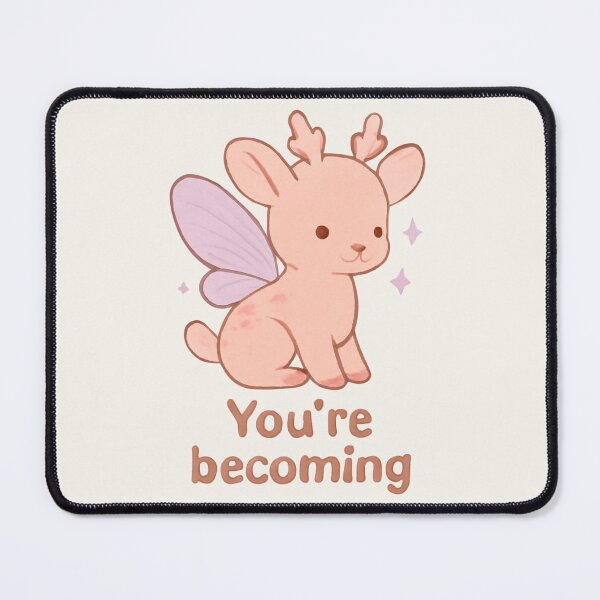 Item preview, Butterfly Deer – You’re Becoming Motivational Sticker designed and sold by Cerys-GS.