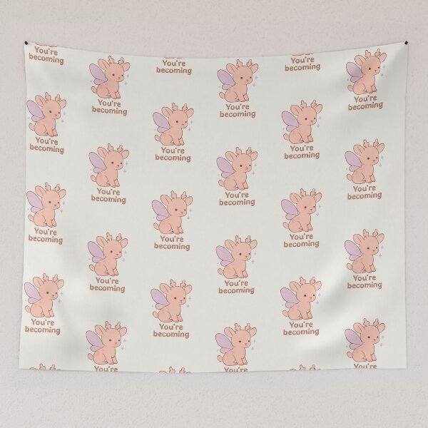 Item preview, Butterfly Deer – You’re Becoming Motivational Sticker designed and sold by Cerys-GS.