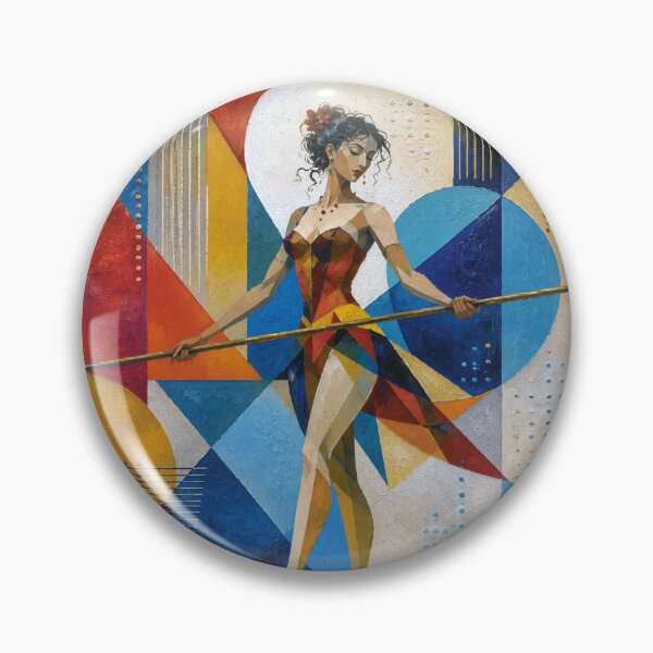 Item preview, Tightrope walker painting designed and sold by GalleryKauffeld.