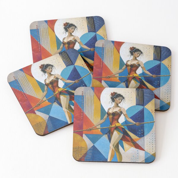 Item preview, Tightrope walker painting designed and sold by GalleryKauffeld.