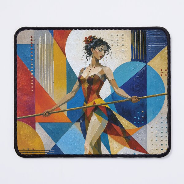 Item preview, Tightrope walker painting designed and sold by GalleryKauffeld.