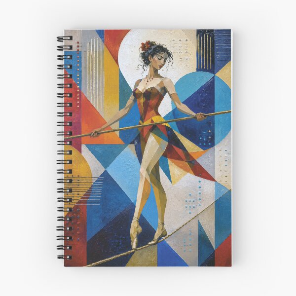 Item preview, Tightrope walker painting designed and sold by GalleryKauffeld.