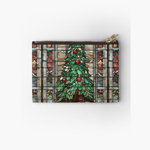Item preview, Christmas Tree Stained Glass Holiday Mosaic designed and sold by pinkal.