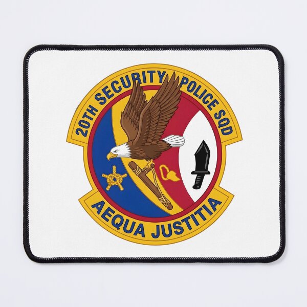 Item preview, USAF 20th Security Police Squadron "Aequa Justitia" Patch Graphic designed and sold by CharlieDesings.